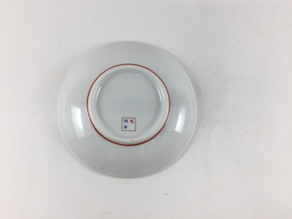 【SALE】色鍋島小皿　亀甲文　11.5cm　肥前有田焼【訳あり】