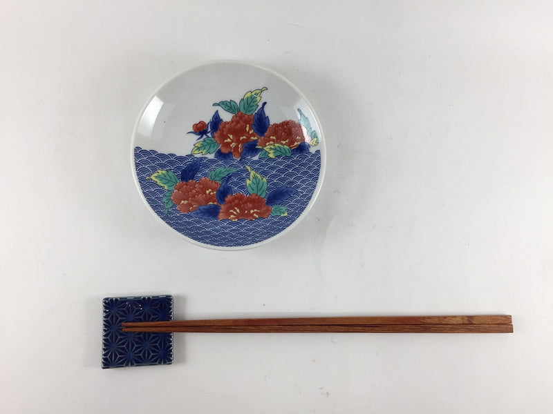 SALE】色鍋島小皿 青海波牡丹文 11.5cm 肥前有田焼【訳あり】 — 佐賀