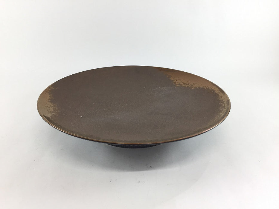 【SALE】215鎬高皿　金結晶　21cm　有田焼【訳あり】