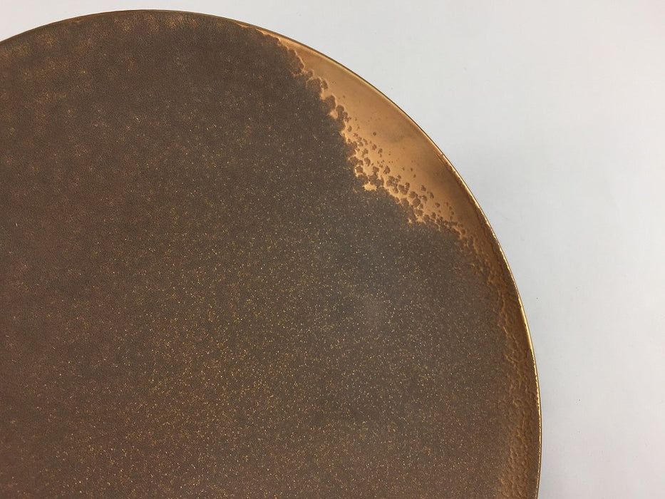 【SALE】215鎬高皿　金結晶　21cm　有田焼【訳あり】