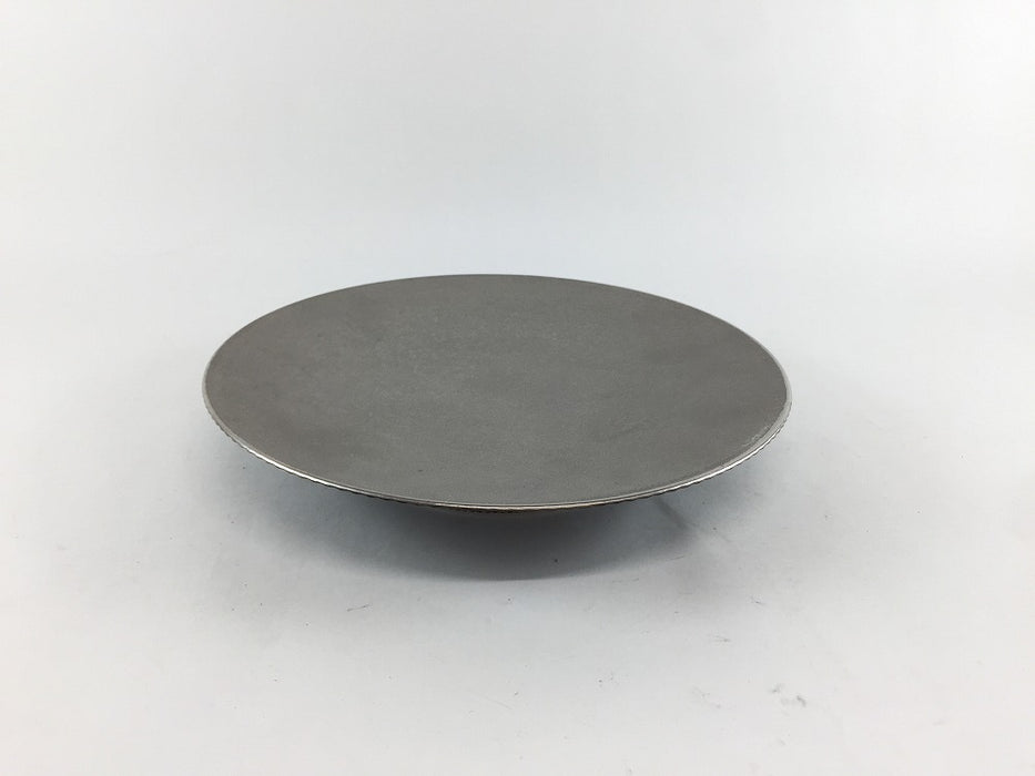【SALE】165鎬高皿　銀茶　16.5cm　有田焼【訳あり】