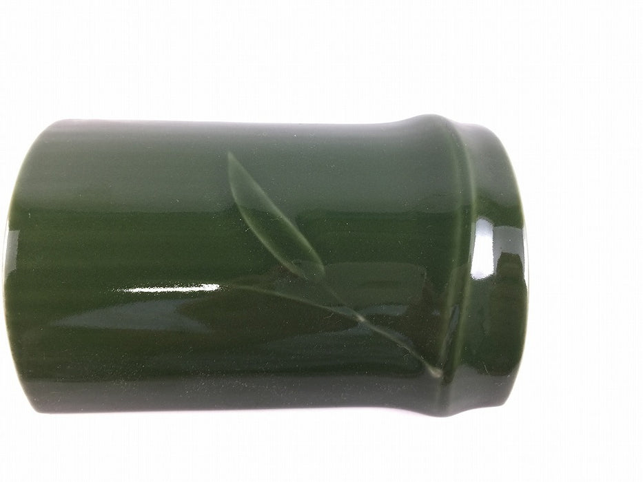 【SALE】竹盛器　12cm　波佐見焼(j.R)【訳あり】