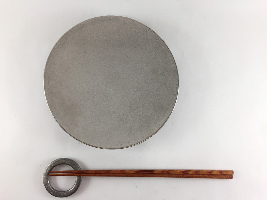 【SALE】165鎬高皿　銀茶　16.5cm　有田焼【訳あり】