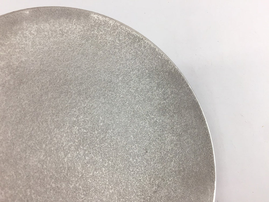 【SALE】165鎬高皿　銀茶　16.5cm　有田焼【訳あり】