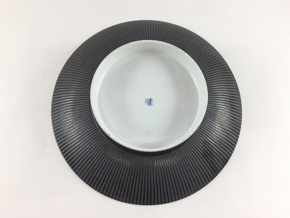 【SALE】215鎬高皿　金結晶　21cm　有田焼【訳あり】