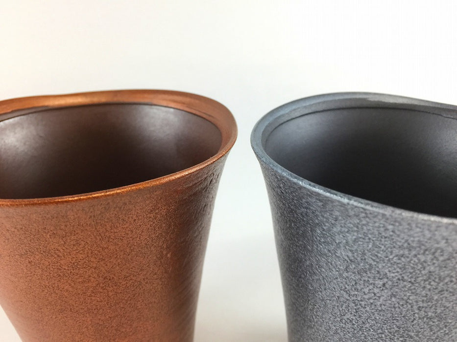 【SALE】ビアグラス(350cc)　金/銀　9cm　有田焼【訳あり】