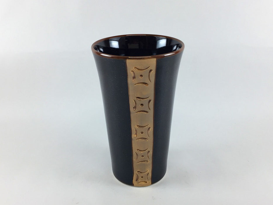 【SALE】ビアグラス(370cc)　金帯/銀帯　8.5cm　有田焼【訳あり】