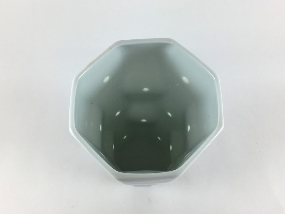 【SALE】水晶全面丸彫八角タンブラー　9cm　波佐見焼【訳あり】