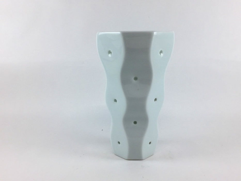 【SALE】水晶全面丸彫八角タンブラー　9cm　波佐見焼【訳あり】