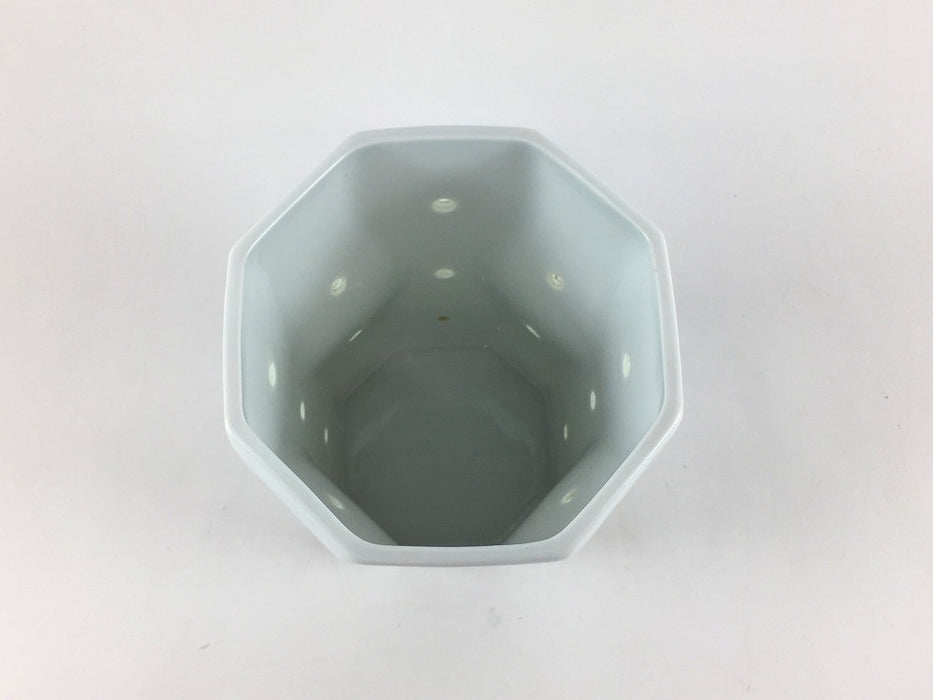 【SALE】水晶全面丸彫八角ロックグラス　9cm　波佐見焼【訳あり】