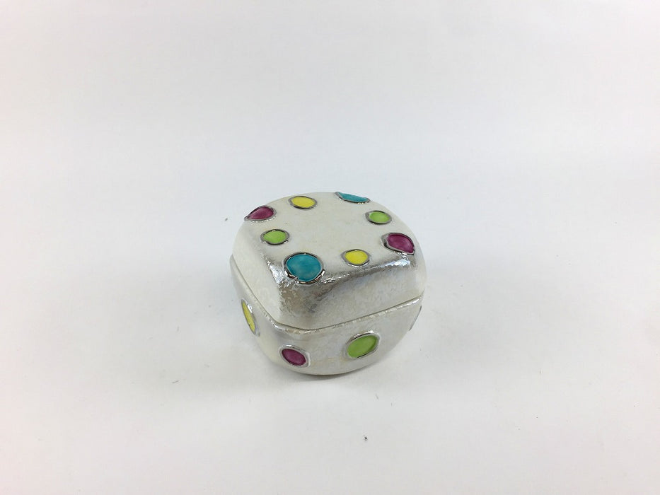 【SALE】宝箱珍味　水玉　6cm　有田焼【訳あり】