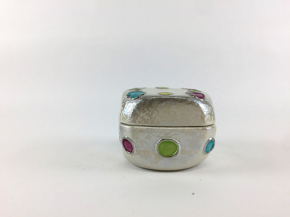 【SALE】宝箱珍味　水玉　6cm　有田焼【訳あり】