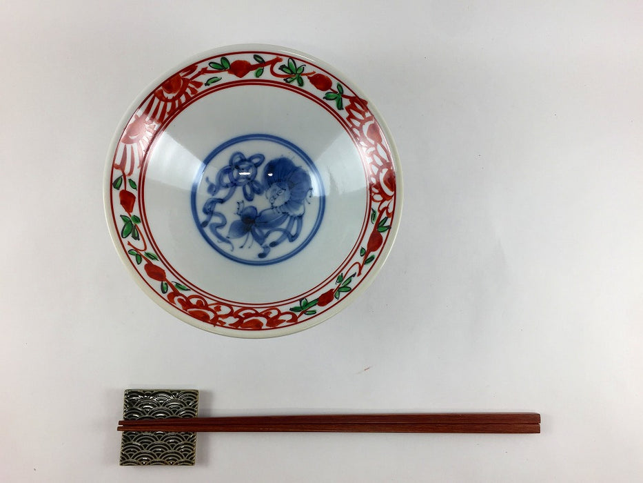 【SALE】15平向　古赤絵　15cm　有田焼【訳あり】