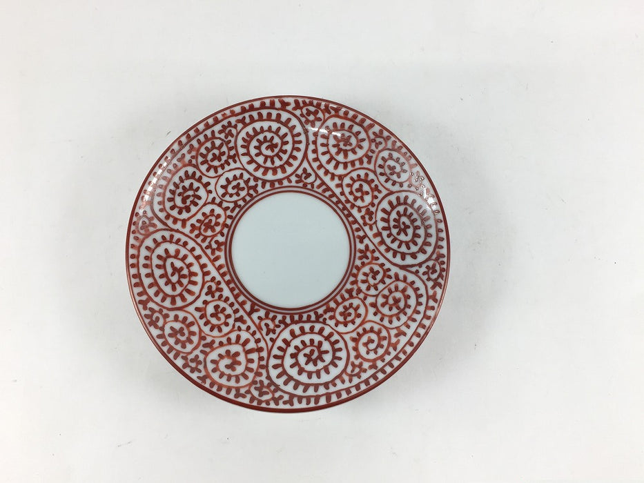 100ccデミタス　赤絵蛸唐草　吉田焼(肥前有田焼)　(j.R)