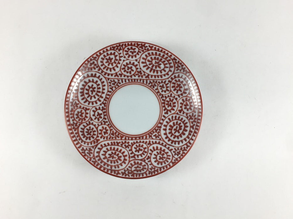 50ccデミタス　赤絵蛸唐草　吉田焼(肥前有田焼)　(j.R)