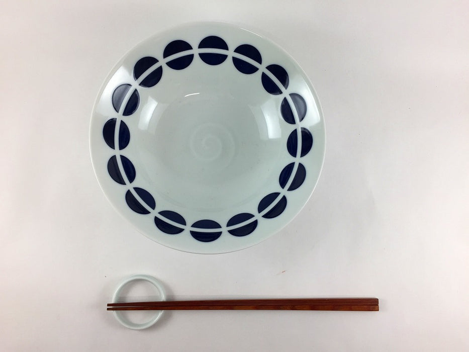 【SALE】18cm平鉢　コインドット　18cm　長崎焼【訳あり】