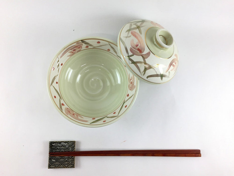 【SALE】130平蓋蘭　ピンク蘭　13cm　有田焼【訳あり】