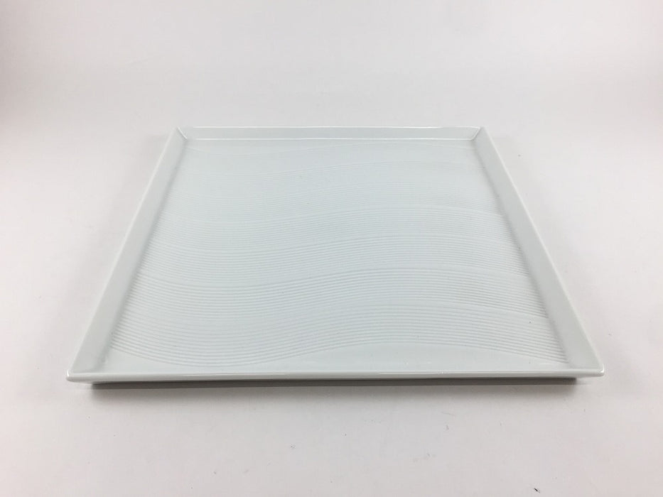 210角皿　波くし目　21cm　波佐見焼(j.R)