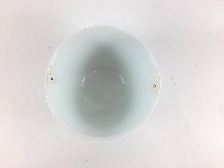 【SALE】白磁剣先捻りボール　11cm　有田焼【訳あり】