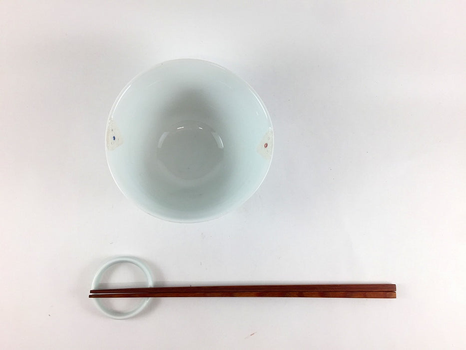 【SALE】白磁剣先捻りボール　11cm　有田焼【訳あり】