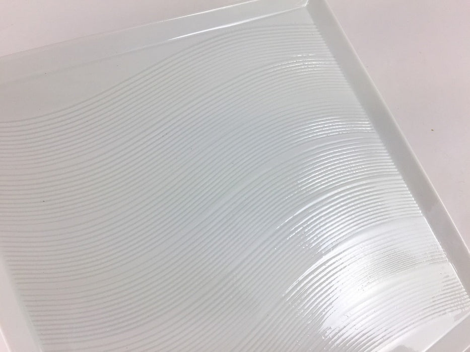 210角皿　波くし目　21cm　波佐見焼(j.R)