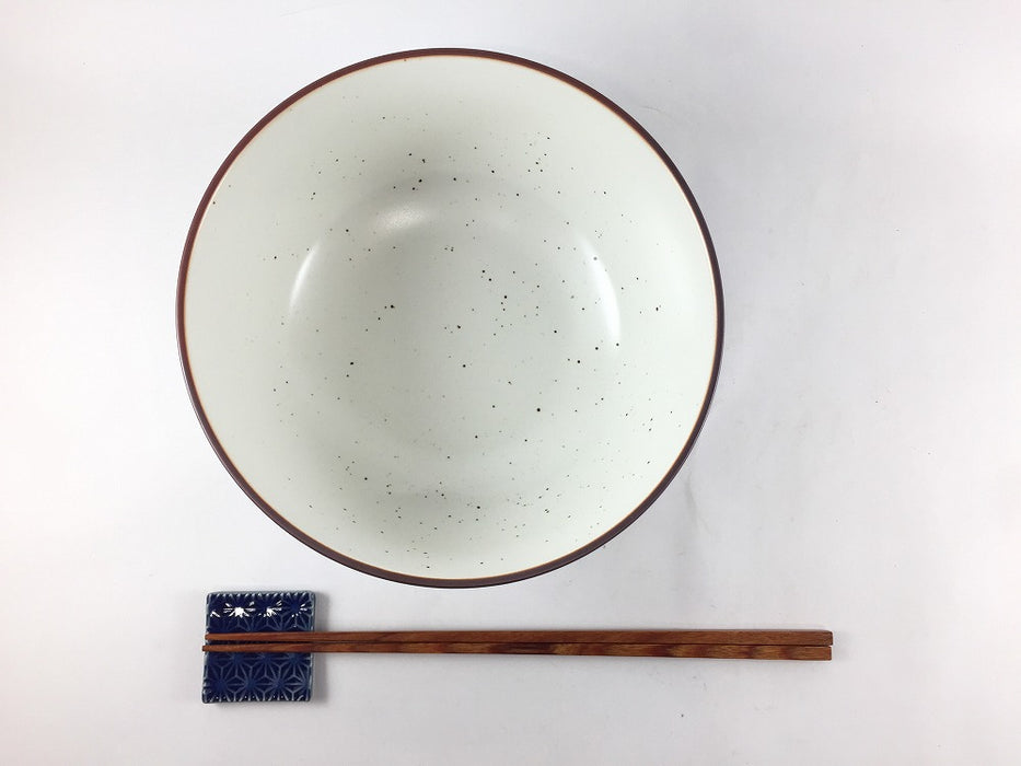 HDめん鉢　花巡(染七宝/染七宝青海波)　17cm　波佐見焼(j.R)