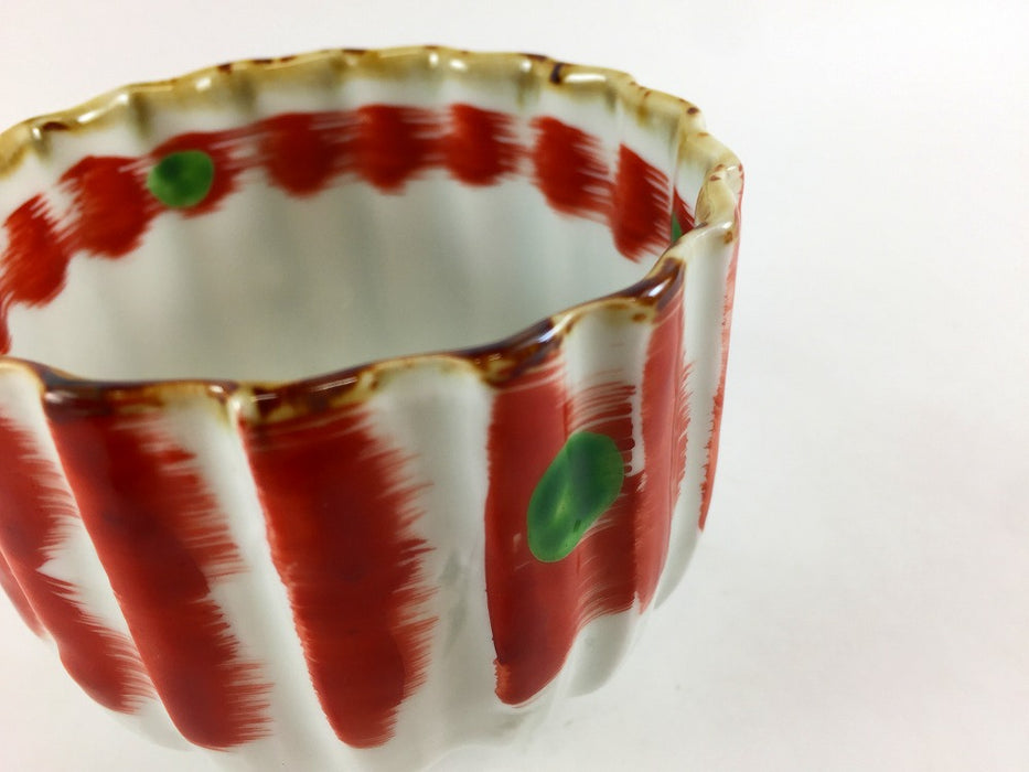 【SALE】朱巻折入小鉢　8cm　有田焼【訳あり】