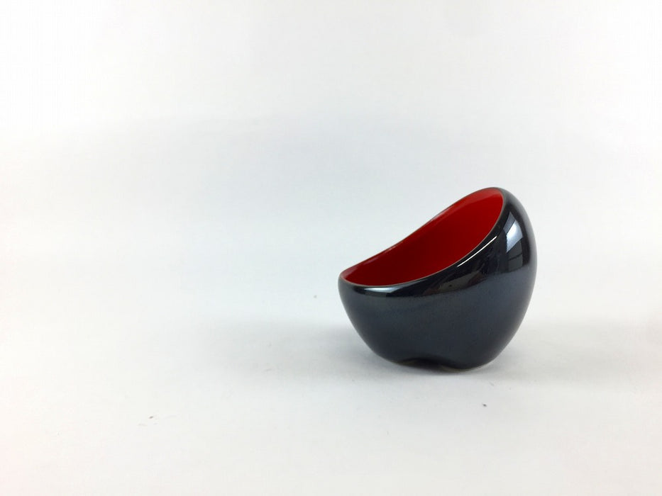 【SALE】鎌倉珍味　黒/赤　6.5cm　有田焼【訳あり】