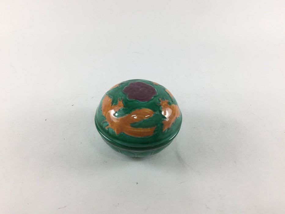 錦ホーオー珍味　(黄/緑)　7.5cm　伊万里焼(j.R)