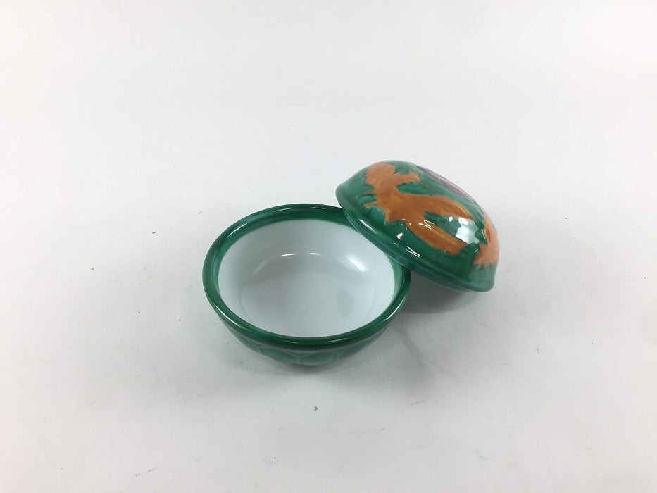 錦ホーオー珍味　(黄/緑)　7.5cm　伊万里焼(j.R)