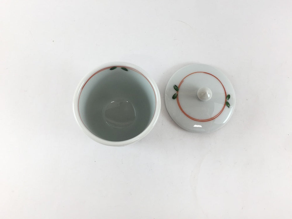 錦天紋山水　筒型ミニ蓋物　6cm　有田焼　(j.R)