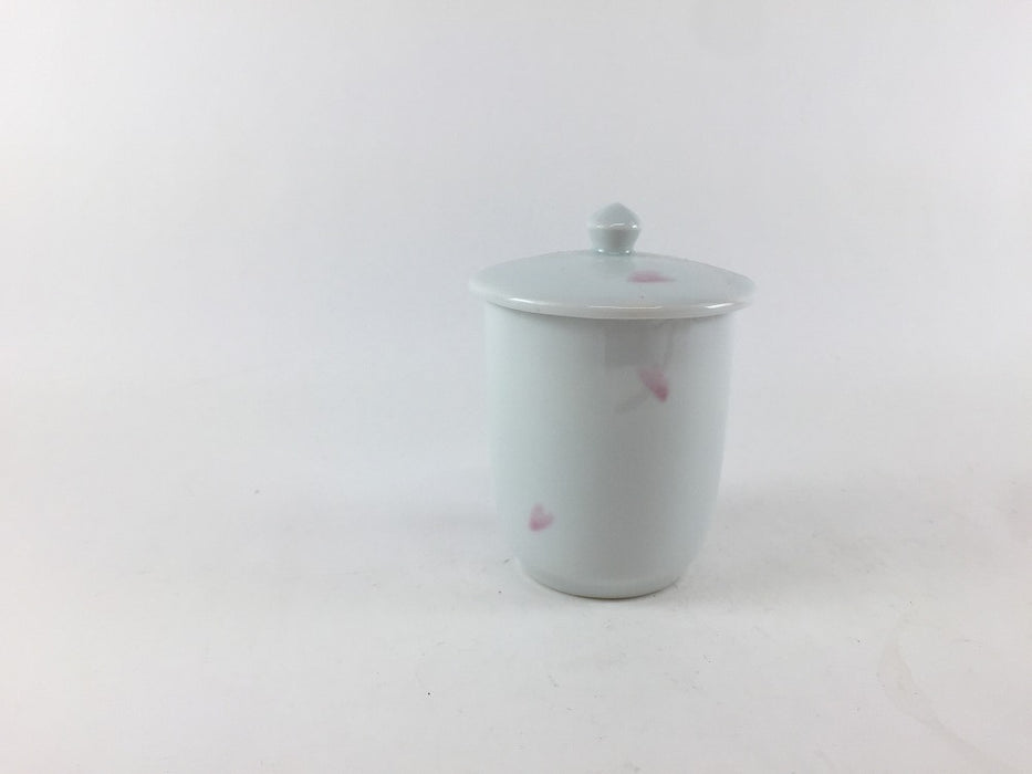 錦早春　筒型ミニ蓋物　6cm　有田焼　(j.R)