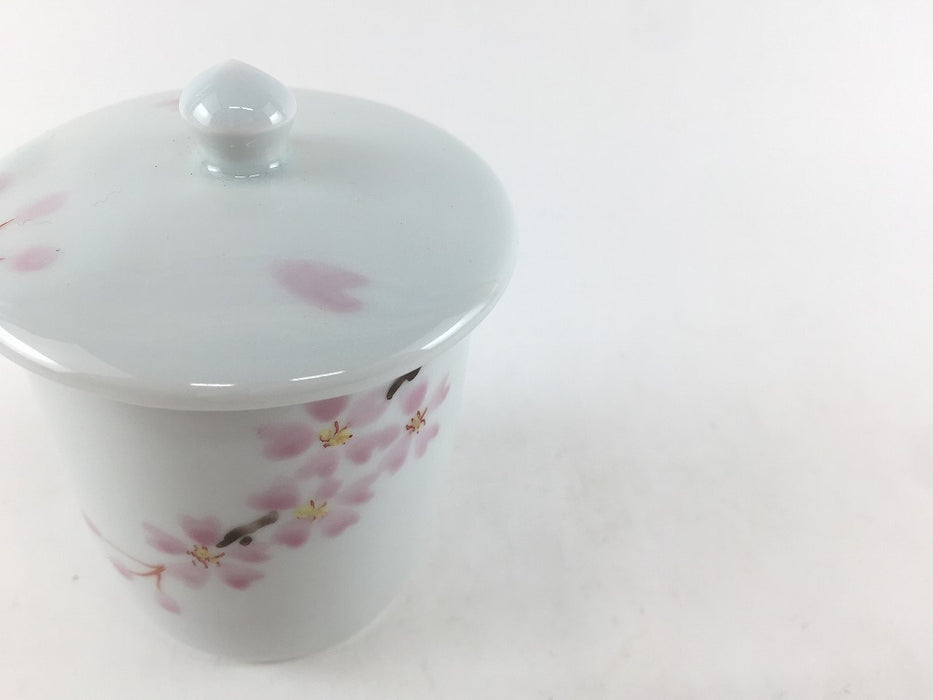 錦早春　筒型ミニ蓋物　6cm　有田焼　(j.R)