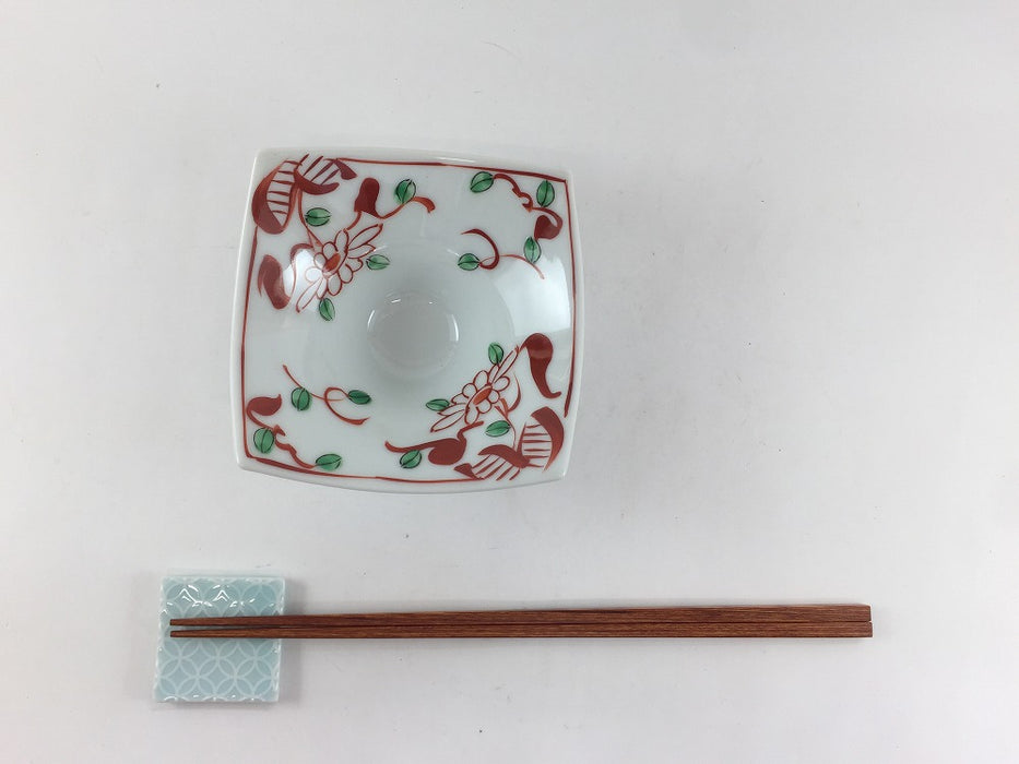 錦都万歴　角切つば広中付　11cm　有田焼　(j.R)