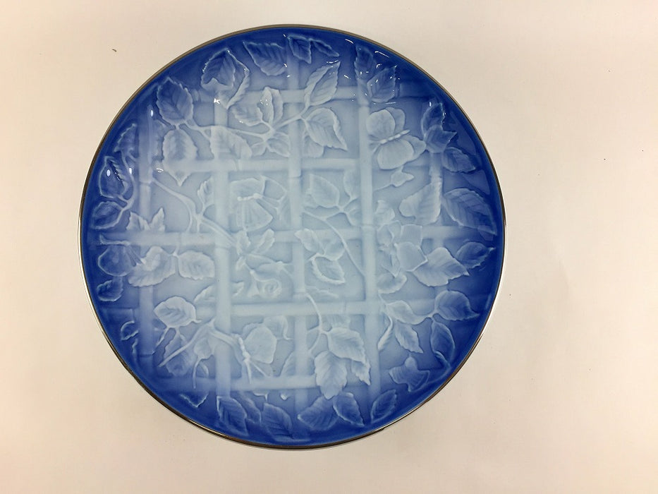 【SALE】高皿　青吹垣根　18cm　有田焼【訳あり】