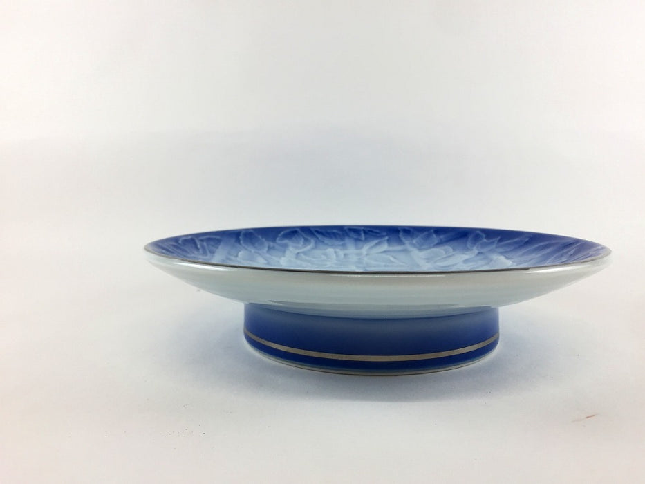 【SALE】高皿　青吹垣根　18cm　有田焼【訳あり】