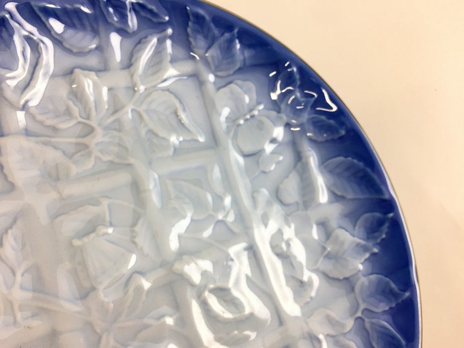 【SALE】高皿　青吹垣根　18cm　有田焼【訳あり】