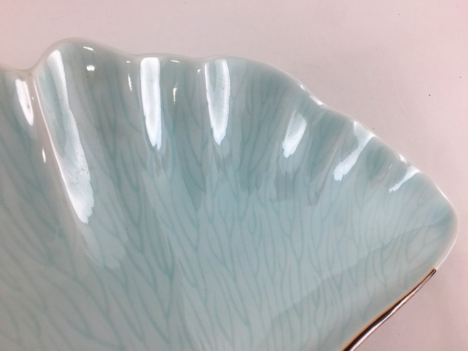 【SALE】青白磁銀杏皿　26cm　有田焼【訳あり】