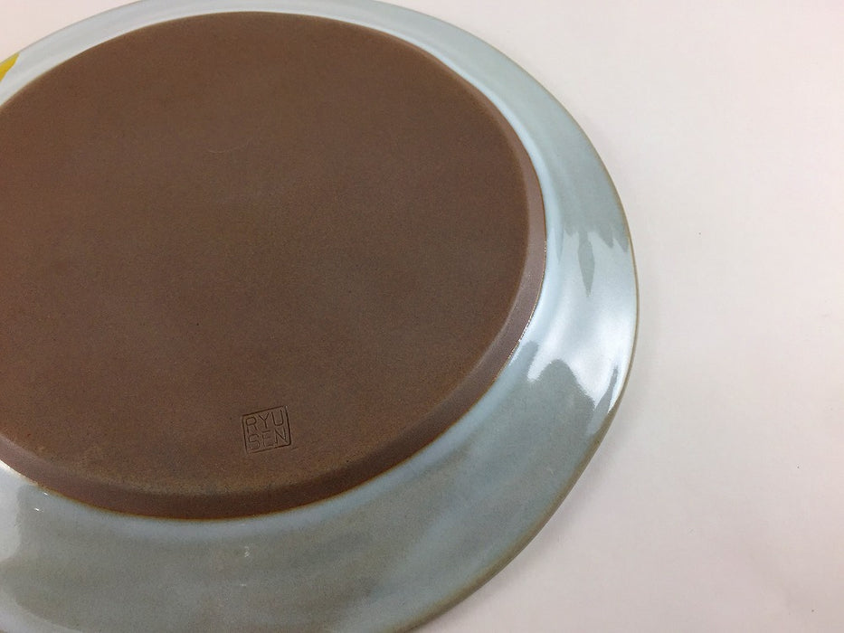 【SALE】215プレート　化粧/黄流　21cm　波佐見焼【訳あり】