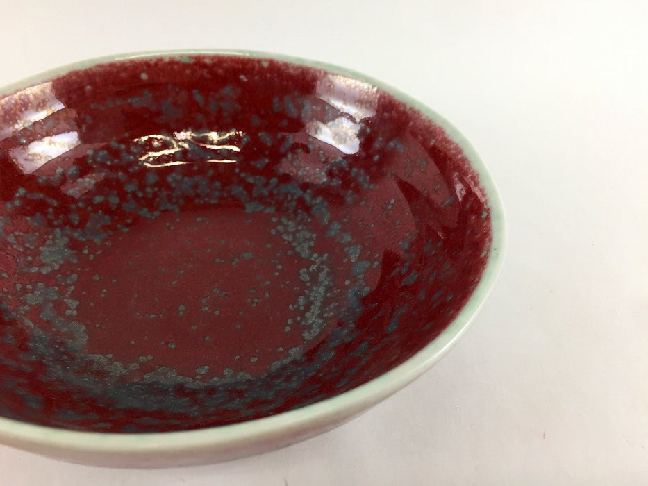 【SALE】紫炎紅三つ足小鉢　14.5cm　有田焼【訳あり】