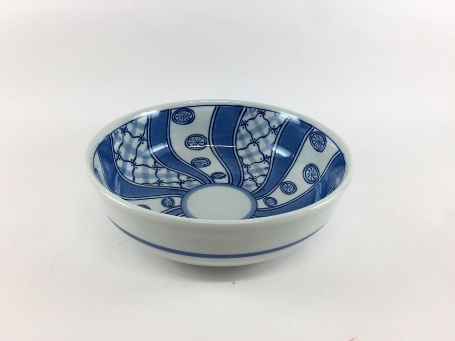 【SALE】ネジリ祥瑞丸浅鉢(420cc)　15cm　波佐見焼【訳あり】