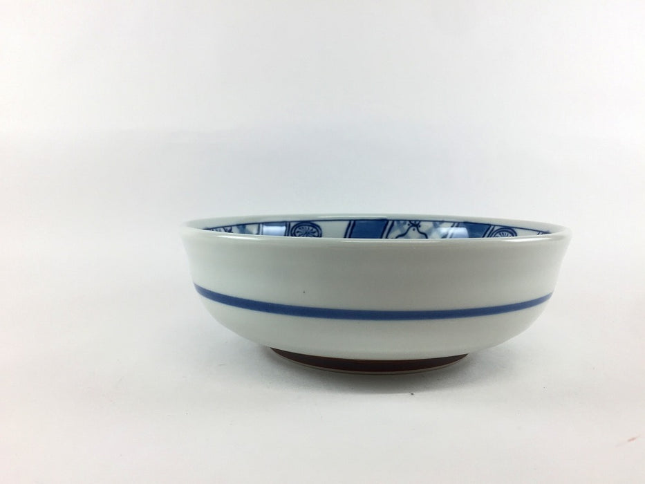 【SALE】ネジリ祥瑞丸浅鉢(420cc)　15cm　波佐見焼【訳あり】