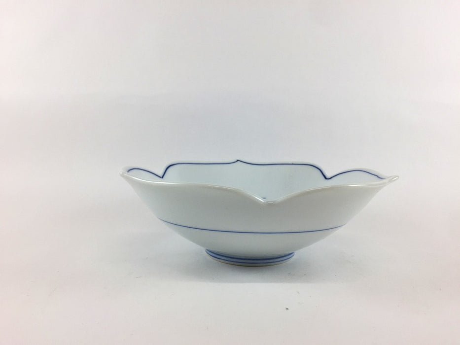 【SALE】結び三つ葉鉢(青)　14.5cm　波佐見焼【訳あり】