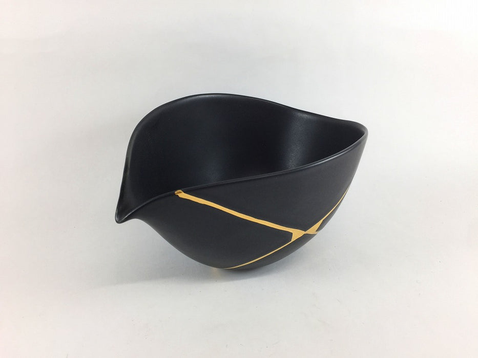 片口小丼　金継　(白マット/黒マット)　300cc　三川内焼(j.R)