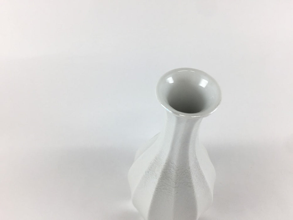 200ccシノギ徳利(白光彩)　H15cm　有田焼聖陶苑(j.R)