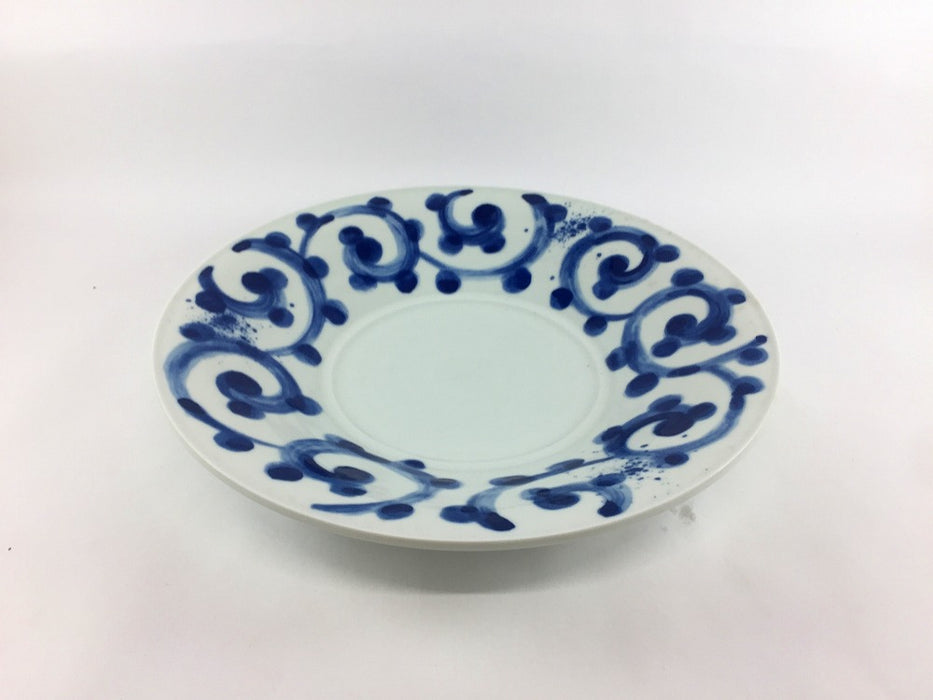 【SALE】かる技8寸皿　太唐草　24cm　有田焼【訳あり】