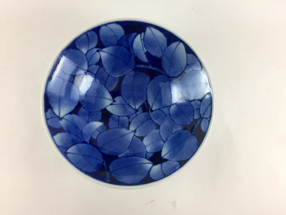 【SALE】染葉平鉢　16cm　有田焼【訳あり】