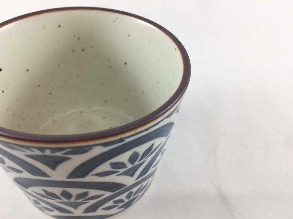 そば猪口　花巡(染七宝/染七宝青海波)　8cm　180cc　波佐見焼(j.R)