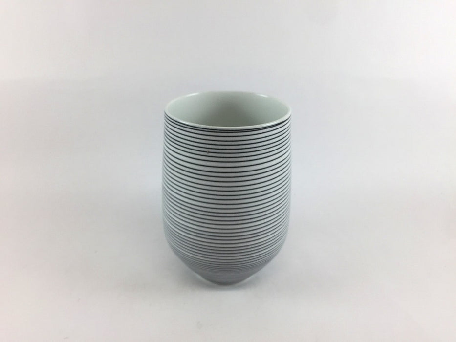 【SALE】チューリップ型グラス　黒筋　250cc　8cm　有田焼【訳あり】