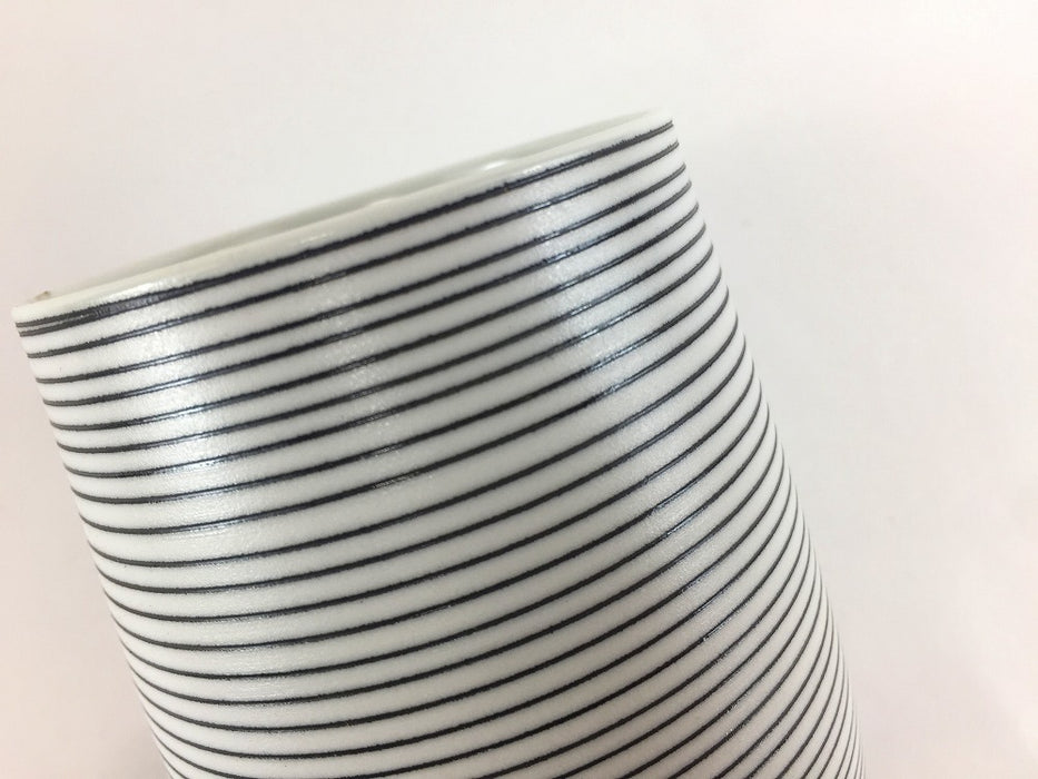 【SALE】チューリップ型グラス　黒筋　250cc　8cm　有田焼【訳あり】